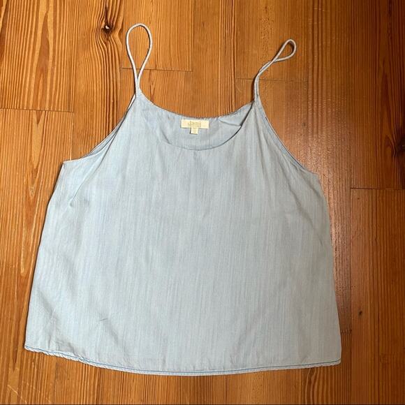 Dani Collection denim style cropped tank SIZE M - Picture 4 of 4